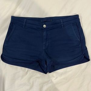 J Brand Abby Cotton Shorts in Navy